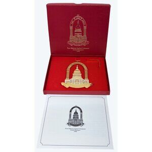 1996 First Edition Texas Capitol South Entrance Ornament with Box & Stand